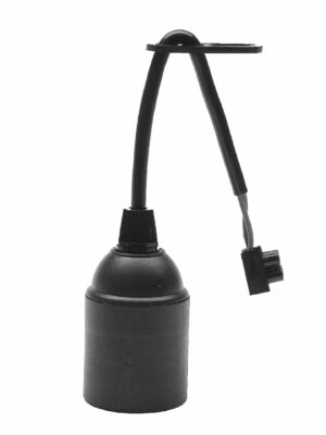 Dulie E27 230V 60W cu 10cm cablu 2×0,75mm² şi clemă