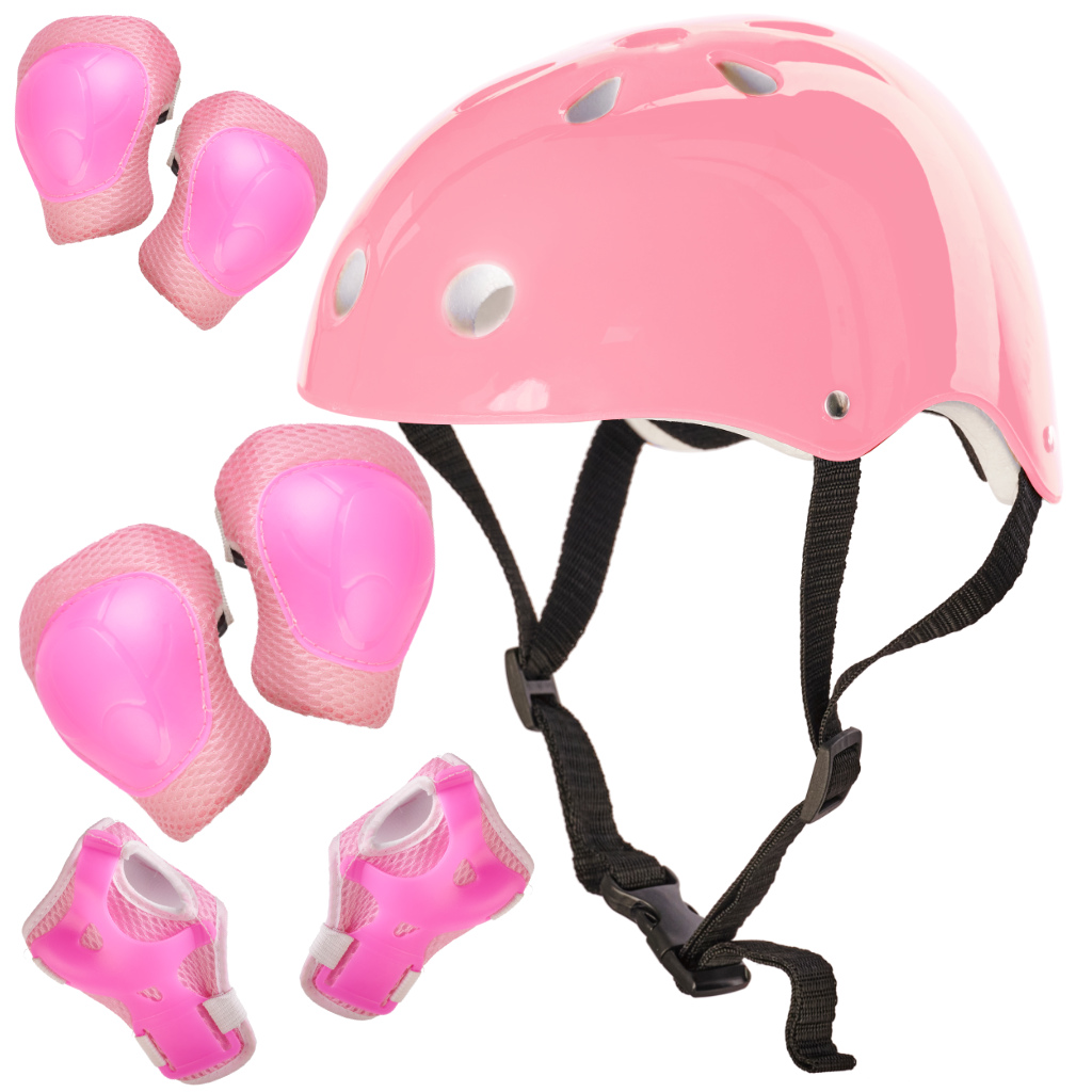KX5613_1 Kask ochraniacze na rolki deskorolkę regulacja niebies